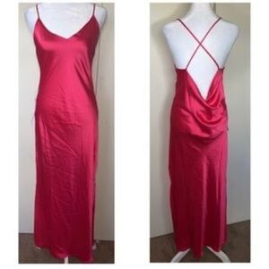 Topshop evening/formal satin dress Cowl Slip Midaxi